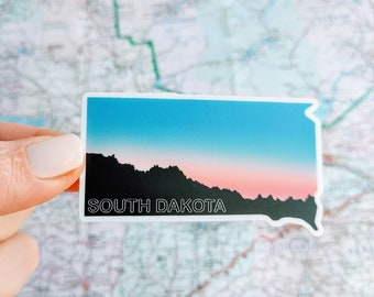 South Dakota Sticker – Waterproof, Laptop Decal