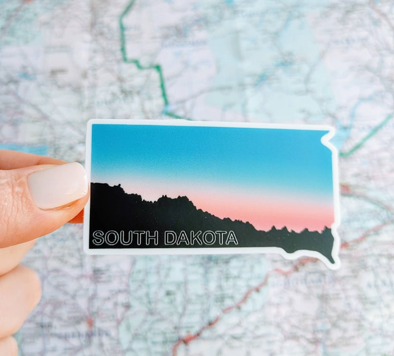 South Dakota Sticker – Waterproof, Laptop Decal image 1
