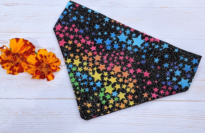 Paws & Bones on Tie Dye Reversible Slide-On Stay-On Collar Bandana Slide On Bandana Paws & Bones on Tie Dye Reversible Slide-On Stay-On Collar Bandana Slide On Bandana
