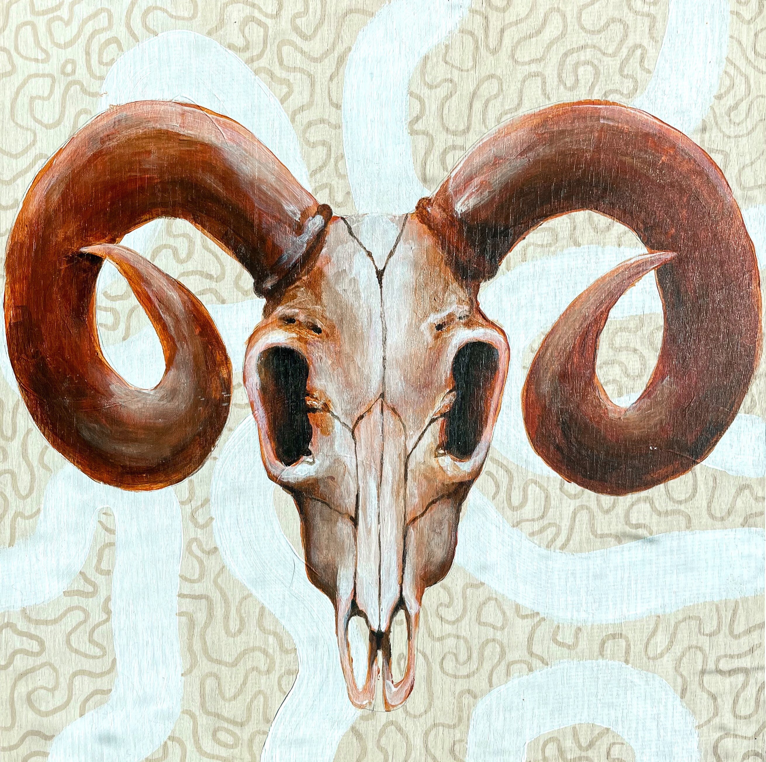 Jovial 2 Original Acrylic Painting on Wood Board Etsy UK