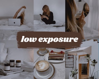 low exposure preset - mobile lightroom preset, photo editing for instagram bloggers, cafe preset, color filter aesthetic
