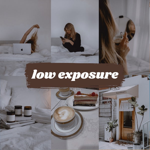 low exposure preset - mobile lightroom preset, photo editing for instagram bloggers, cafe preset, color filter aesthetic