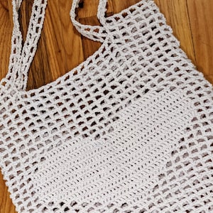 Mesh Heart Market Bag