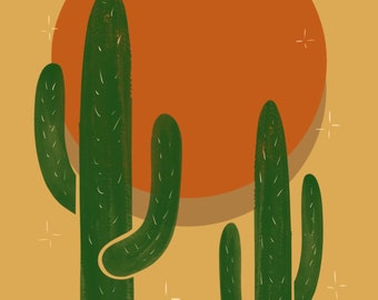 Desert Cactus Digital Print