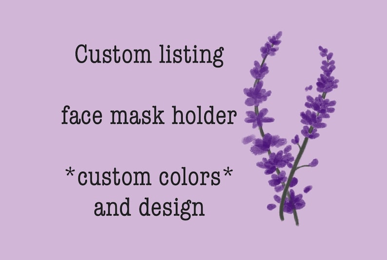 Custom listing-Face Mask Chain Face Mask Lanyard Face Mask Necklace Face Mask Holder