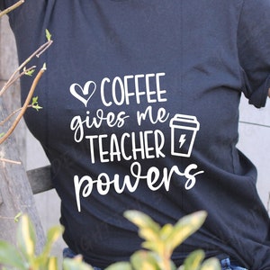 Koffie SVG, leraar SVG, koffie leraar SVG, leraar Life shirt, school SVG, koffie shirt SVG, bestanden voor de Silhouette Cameo, ScanNCut, Cricut