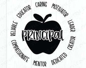 Principal Svg Etsy