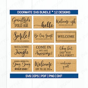 Doormat Bundle, Doormat SVG Bundle, Funny Doormat Bundle, Funny Doormat svg, Doormat svg, laser cut file, glowforge file