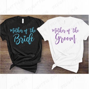 Mère de la mariée SVG, Mère du marié SVG fichier coupé, Silhouette Svg Cutting fichiers pour Silhouette Cameo, ScanNCut, Cricut