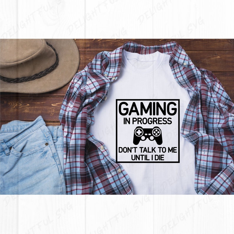 Video Game svg, Gaming in Progress SVG, Game Day SVG, Game SVG, Silhouette Svg Cutting files for Silhouette Cameo, ScanNCut, Cricut image 1