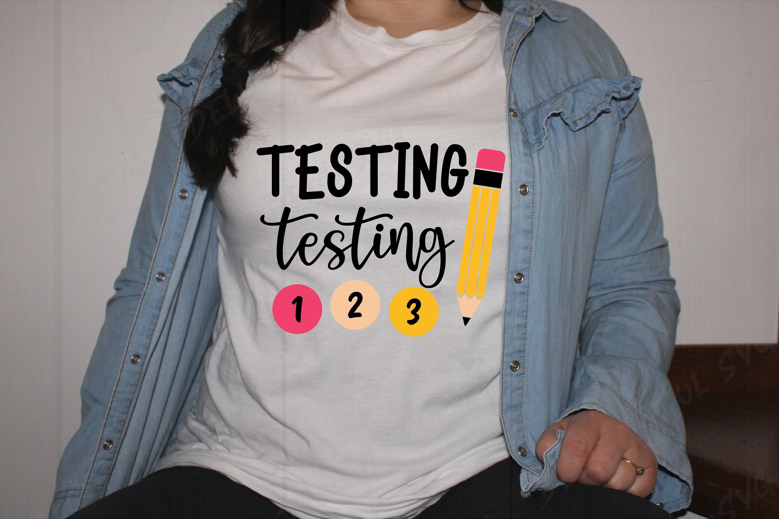 Testing 1 2 3, Test Day Svg,testing Svg, Funny Teacher Svg, Testing ...