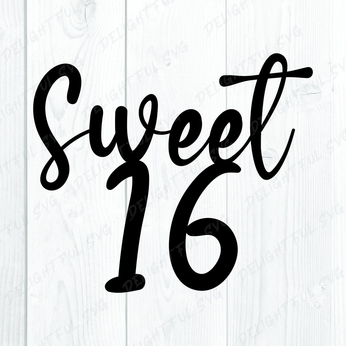 Free Free 290 Sweet Sixteen Cake Topper Svg SVG PNG EPS DXF File
