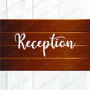 Wedding svg, Reception svg, Reception Sign svg, Wedding Sign svg, Direction Sign svg Cutting files for Silhouette Cameo, ScanNCut, Cricut