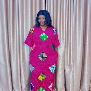 ankara loose dress styles Ankara free gowns are always loose-fitting, relaxed and only designed for comfort, ease, and effortless elegance Beautiful Ankara free gowns style inspiration #styleinspiration #fashion #ankara