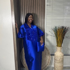 Sequin mikado bubu dress,African boubou dress| danshiki | Kaftan| Jalabiya| Rich aunty | Nigerian dress| Party dress| Africa dress/ bubu