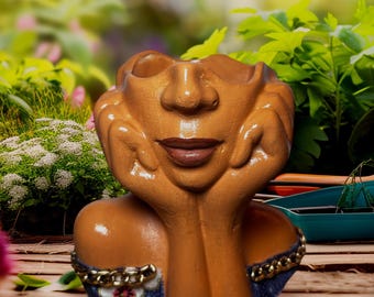 Lady Bust Succulent Planter | Multi-Use Decor