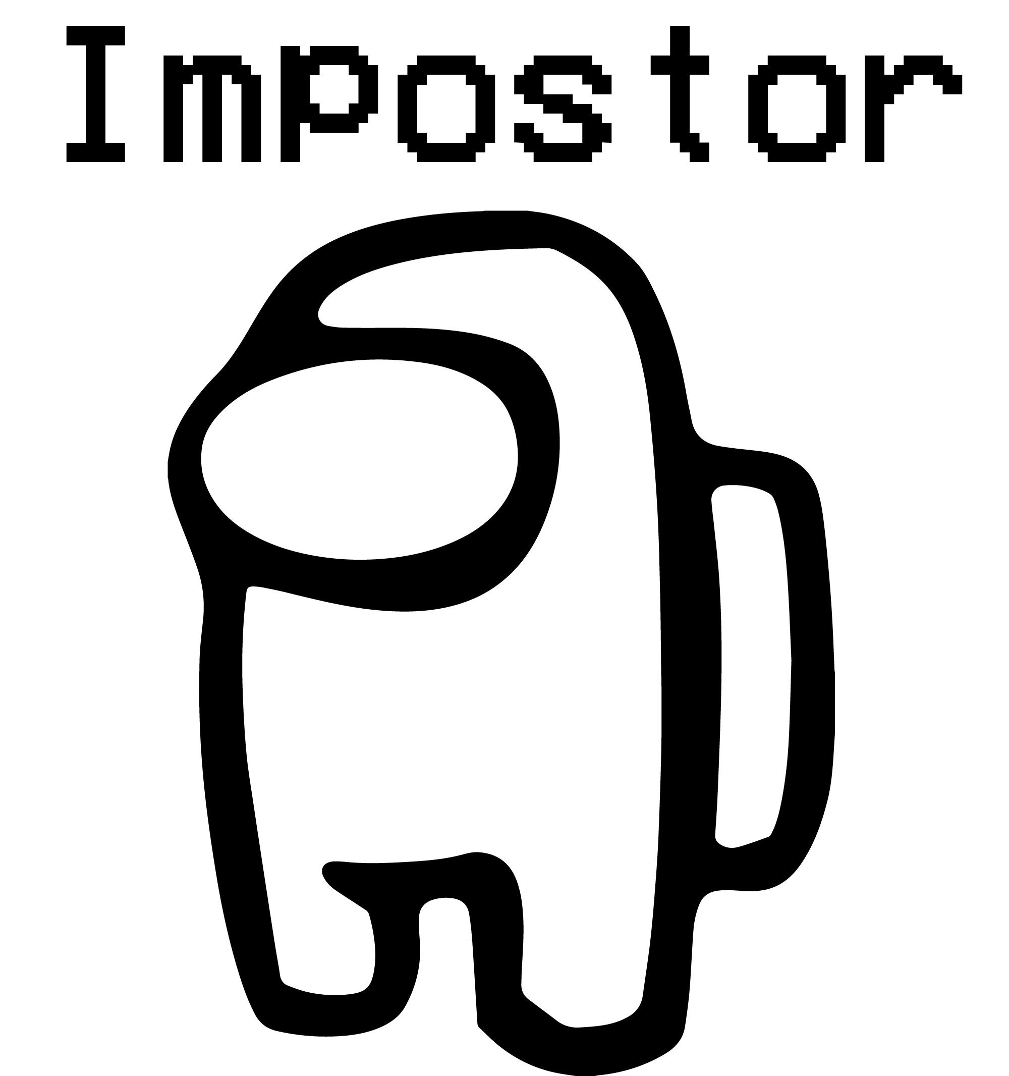 Among Us Coloring Pages Impostor / Mr Impostor Among Us Coloring Page