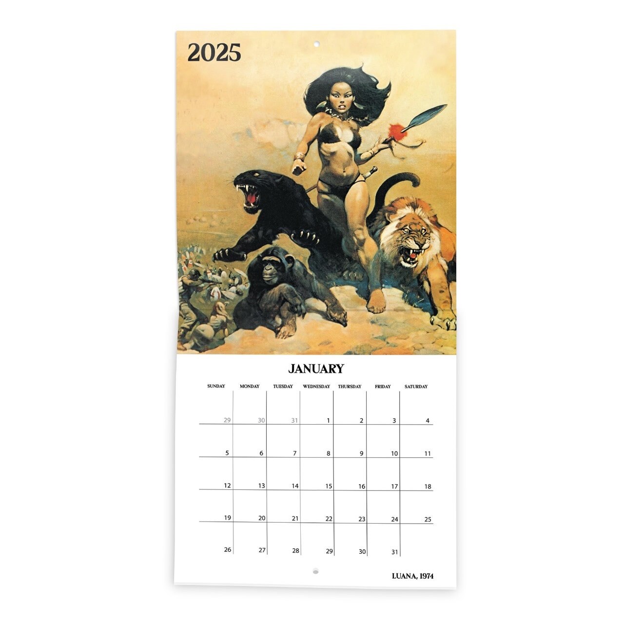 Frank Frazetta 2024 Wall Calendar limited Collectors Edition Etsy