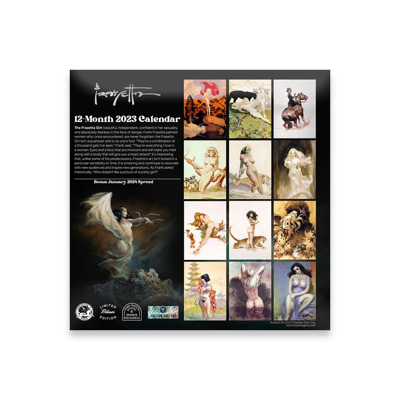 Frank Frazetta Calendar 2023 - Printable Calendar 2023