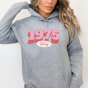 Vintage Octobre 1975 Cadeau D'anniversaire 50 Ans Hommes Sweat à