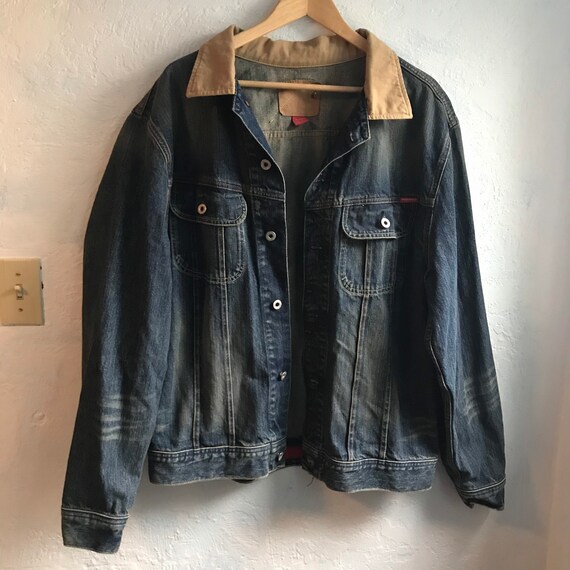 1980s Vintage Guess Denim Chore Jacket Men's Size