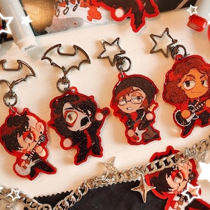 MCR Revenge Era Keychains 2.5in Acrylic Charms