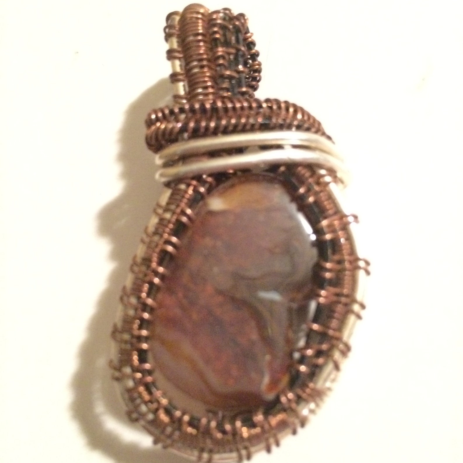 Fire Agate Pendent Tumbled Fire Agate Necklace Pendant - Etsy