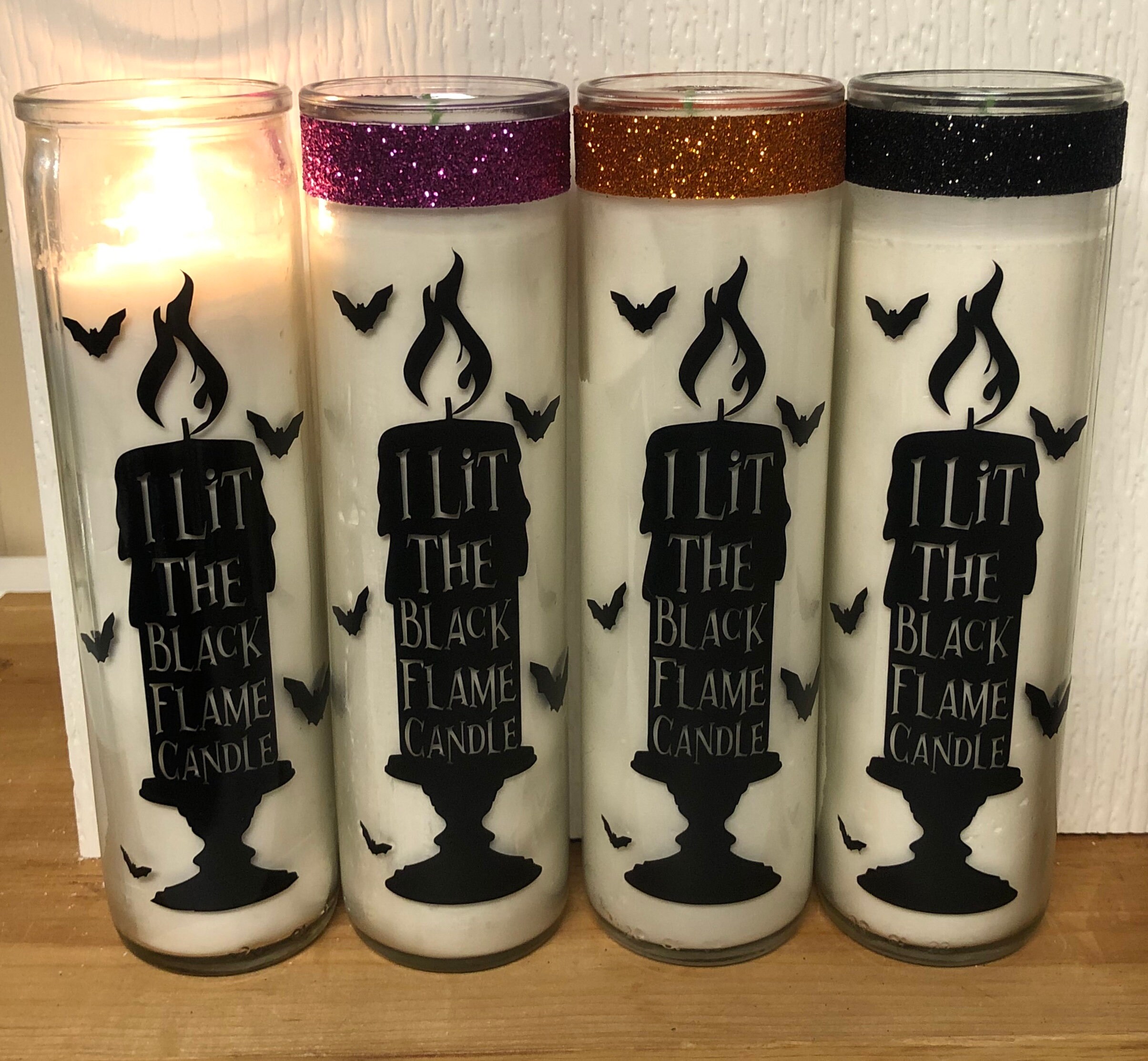 I Lit the Black Flame Candle Etsy