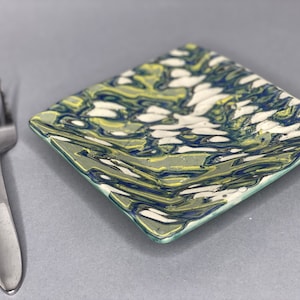 Colorful dessert plate or sushi plate