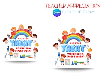 Etykieta upominkowa Pop By, mała NAGRODA na słodki tydzień, Wyrazy wdzięczności dla nauczyciela do wydrukowania, Szkoła, rok szkolny, Etykieta upominkowa, Pobieranie cyfrowe,