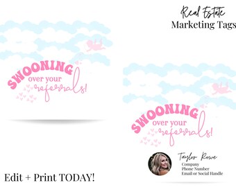 Etykieta upominkowa Wpadnij, Wpadnij na Walentynki, Etykieta do wydrukowania w branży nieruchomości, Marketing nieruchomości, Marketing dni otwartych, Wesołych Walentynek!