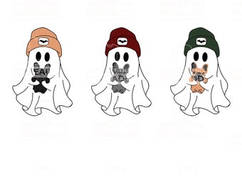 Halloween Ghost Puppy SVG PNG, Dog Lover Shirt (Digital File)