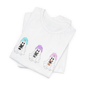 Halloween Puppy Ghost T-Shirt, Dog Lover Tee, French Bulldog image 1