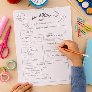 Tudo sobre mim, Atividades de volta às aulas, Conheça-me, Atividade em sala de aula, Primeiro dia de aula, pôster da sala de aula, Sobre mim, aluno