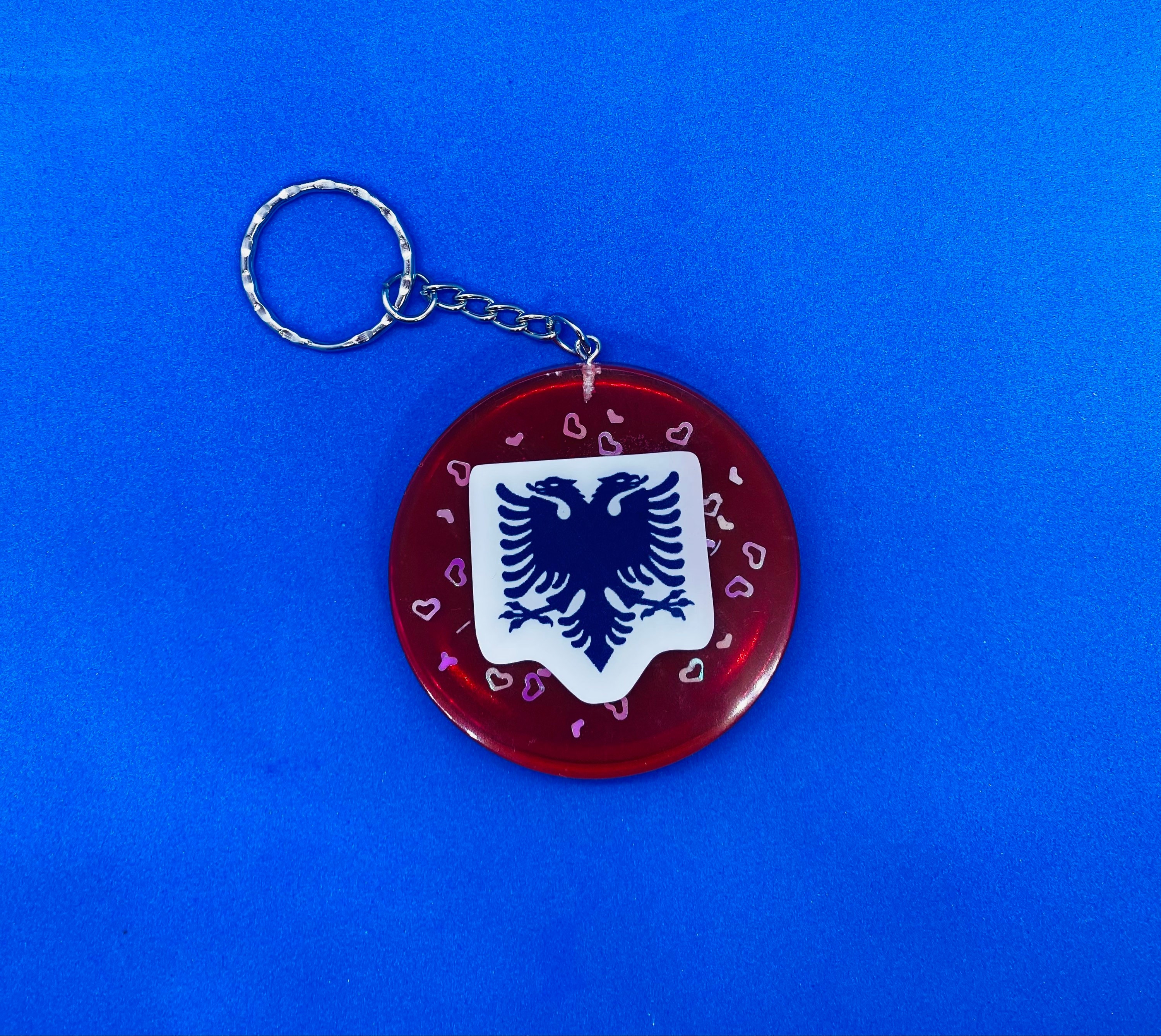 Albanian Keychain Accessories Resin Keychain Portachiavi | Etsy
