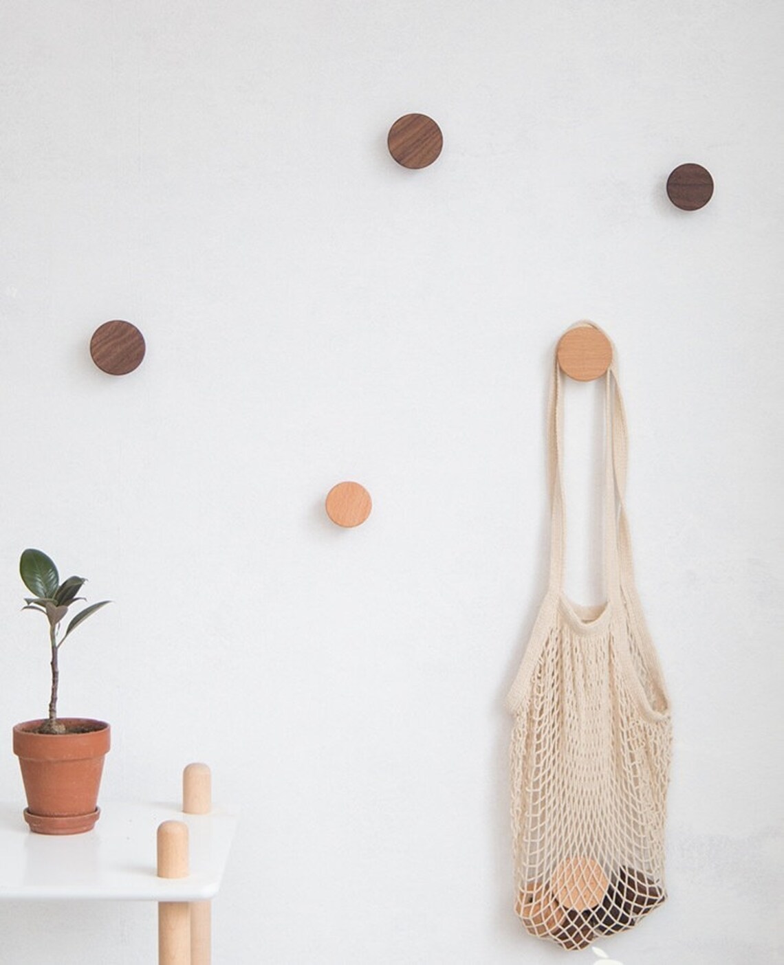 Nordic Wooden Wall Hook Screwless Entryway Wall Organiser Etsy Australia