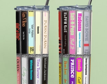 80&#39;s popular music cassette tape Tumblers
