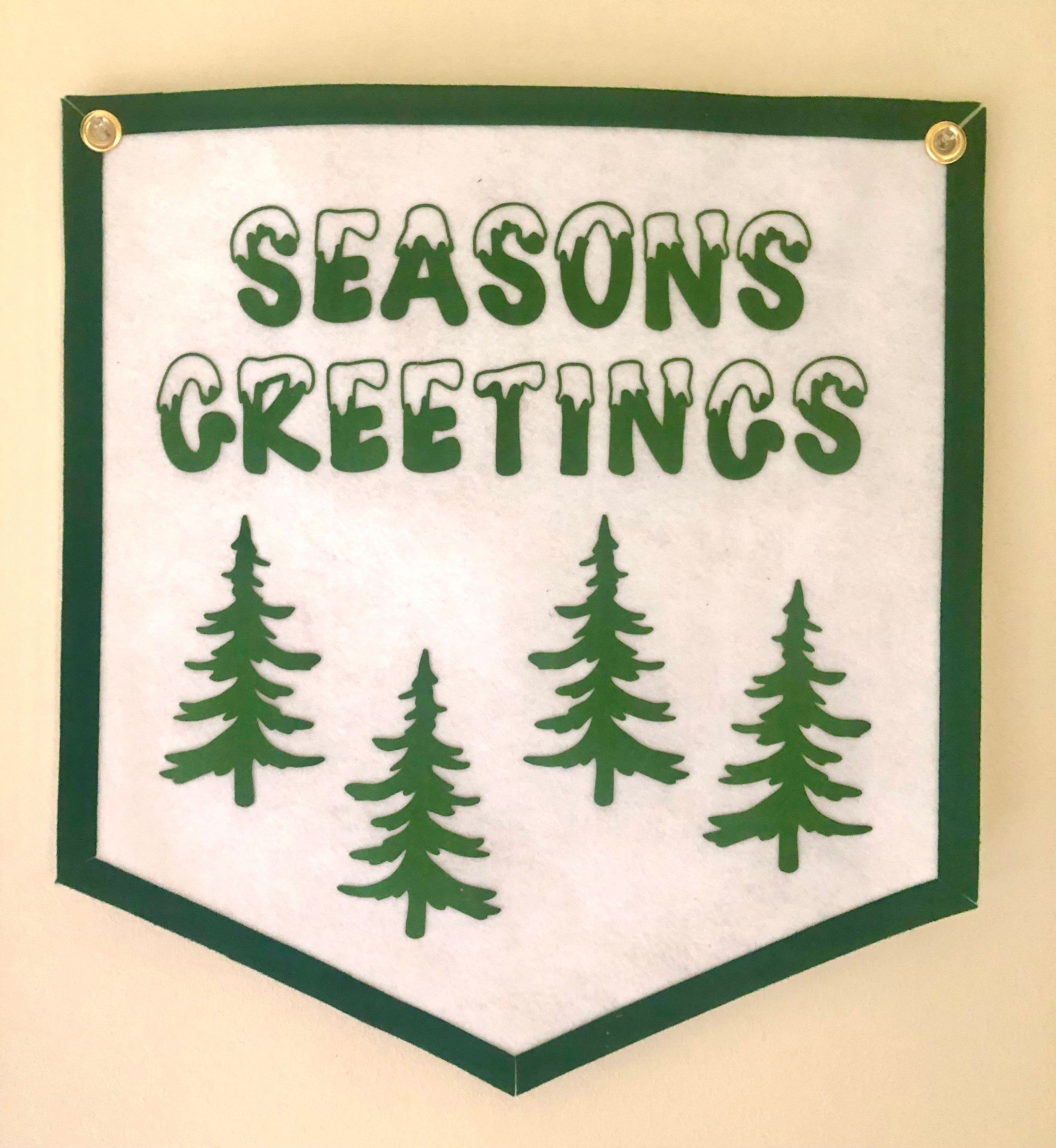 Seasons Greetings Banner Etsy