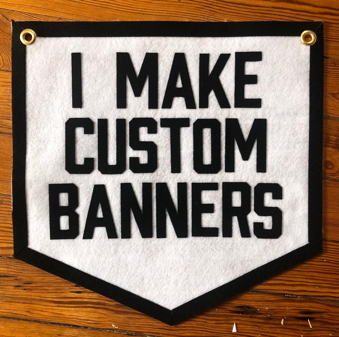 SMALL Custom Felt Banner 1015in Pennant Felt Banner Etsy