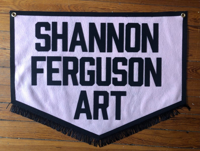 LARGE Custom Felt Banner 2530in Pennant Felt Banner Etsy