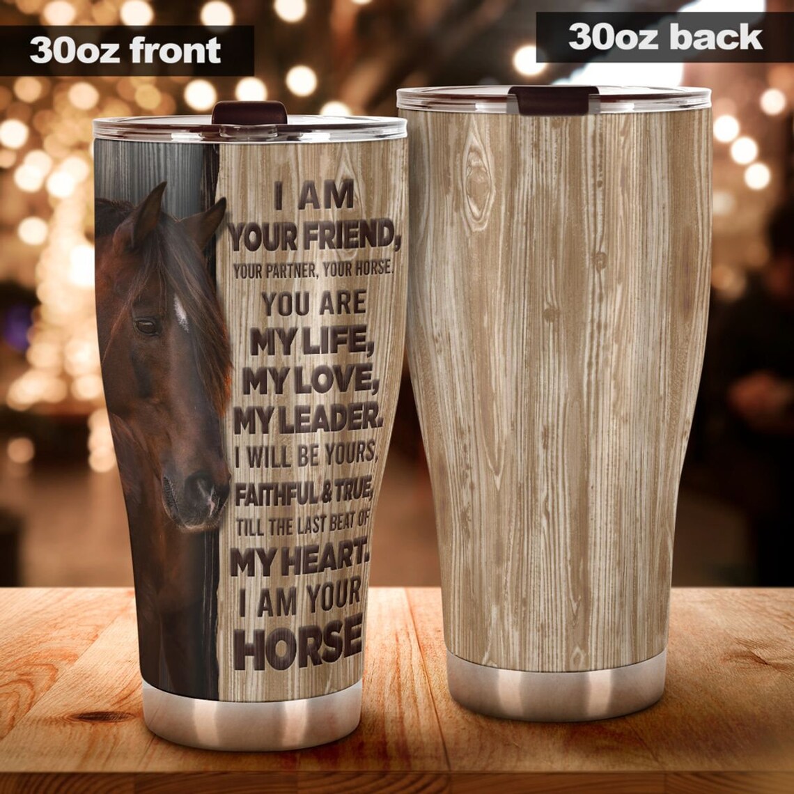 Horse I Am Your Horse Tumbler Personalized Tumbler Coffee Etsy