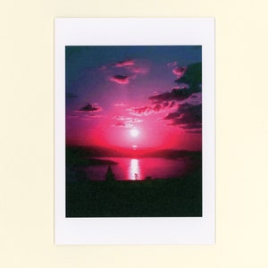 Cartão De Felicitações Purple Sunrise Acadia National Park Blank