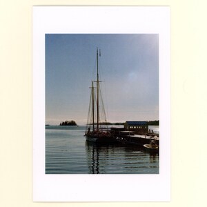 Boothbay Harbor Maine Coast Blank Greeting Card