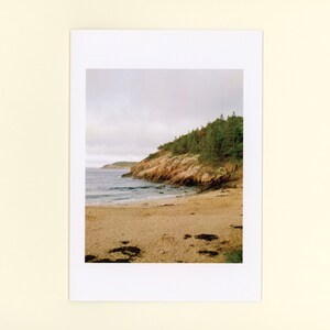 Cartão de felicitações em branco do Parque Nacional de Sand Beach Acadia