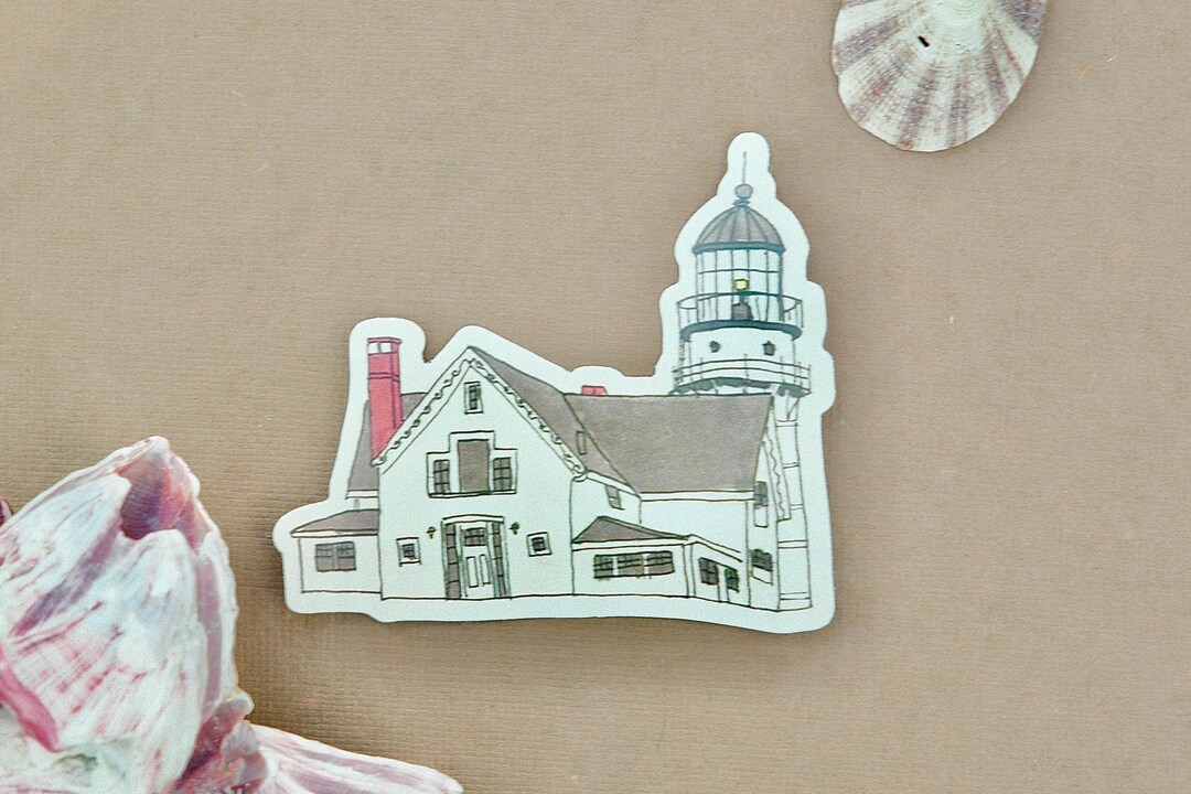 Cape Elizabeth Lights (two Lights) Lighthouse Sticker - Etsy