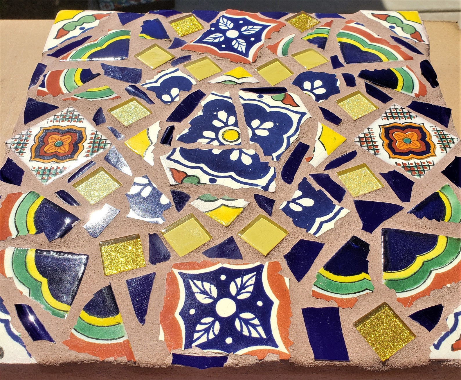 Stepping stone Talavera Mexican tiles Etsy