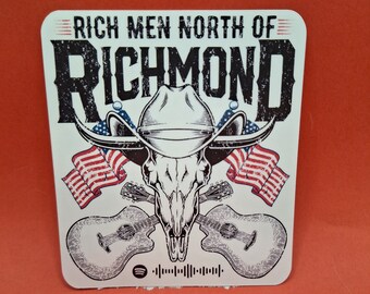 Spotify Rick Men of Richmond Decal Oliver Anthony Vinyl Sticker Water Resistant