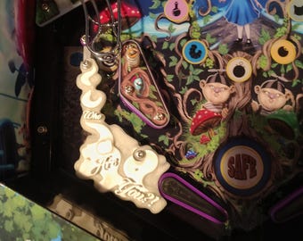 AGTW Left Drain Smoke Decor Pinball Art, Game Room, "Who Are You?!", Vintage Inspired Design, Unique pinball Gift