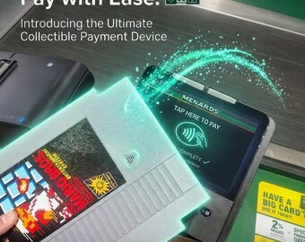 Oversized NES Tap-To-Pay Credit Card Gag Gift, Retro Gaming Joke, Video Game Console Parody, Fun Nerd Gift, Video Game Meme for Gamers