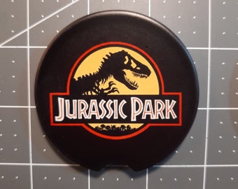 Jurassic Park Logo 2-pk Ceramic Car coasters